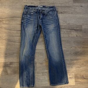 BKE Women's Medium Blue Straight-Leg Jeans size 32r